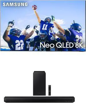 SAMSUNG QN85QN900CFXZA 85 Inch Neo QLED 8K Infinity Screen Smart TV with a Samsung HWQ600C 312ch Soundbar and Subwoofer with Dolby Atmos 2023