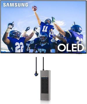 Samsung QN55S95CAFXZA 55" Ultra Slim 4K Quantum HDR OLED Smart TV with an Austere V-Series 8-Outlet Power w/Omniport USB (2023)