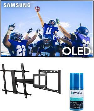 Samsung QN55S95CAFXZA 55" Ultra Slim 4K Quantum HDR OLED Smart TV with a Walts TV Large/Extra Large Full Motion Mount for 43"-90" Compatible TV's and Walts HDTV Screen Cleaner Kit (2023)