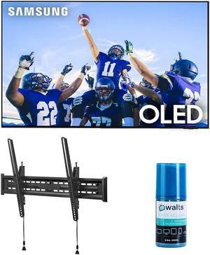 Samsung QN55S95CAFXZA 55" Ultra Slim 4K Quantum HDR OLED Smart TV with a Walts TV Large/Extra Large Tilt Mount for 43"-90" Compatible TV's and Walts HDTV Screen Cleaner Kit (2023)