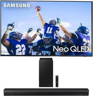 Samsung QN43QN90CAFXZA 43 Neo QLED Smart TV with 4K Upscaling with a Samsung HWB550 21ch Soundbar and Subwoofer with Dolby Audio 2023