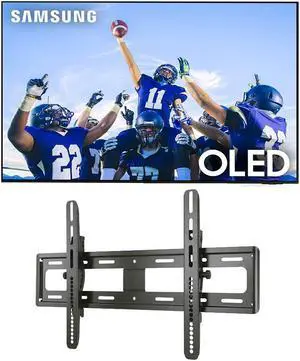Samsung QN77S95CAFXZA 77" Ultra Slim 4K Quantum HDR OLED Smart TV with a Sanus VMPL50A-B1 Tilting Wall Mount for 32"-85" Flat Screen TVs (2023)
