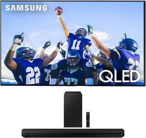 Samsung QN85Q80CAFXZA 85 Inch 4K QLED Direct Full Array with Dolby Smart TV with a Samsung HWQ600C 312ch Soundbar and Subwoofer with Dolby Atmos 2023