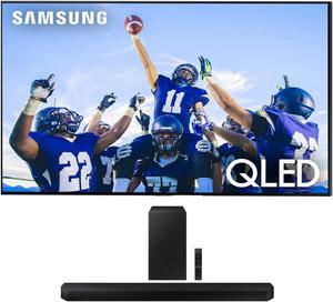 Samsung QN75Q80CAFXZA 75 Inch 4K QLED Direct Full Array with Dolby Smart TV with a Samsung HW-Q60C 3.1ch Soundbar and Subwoofer with Dolby Atmos (2023)