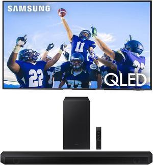 Samsung QN55Q70CAFXZA 55 Inch QLED 4K Quantum HDR Dual LED Smart TV with a Samsung HWQ600C 312ch Soundbar and Subwoofer with Dolby Atmos 2023