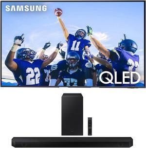Samsung QN55Q70CAFXZA 55 Inch QLED 4K Quantum HDR Dual LED Smart TV with a Samsung HWQ60C 31ch Soundbar and Subwoofer with Dolby Atmos 2023