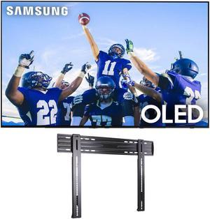 Samsung QN65S90CAFXZA 65 4K OLED Smart TV with AI Upscaling with a Sanus LL11B1 Super Slim FixedPosition Wall Mount for 40  85 TVs 2023