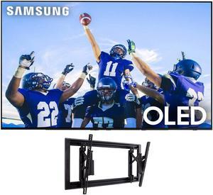 Samsung QN77S90CAFXZA 77" 4K OLED Smart TV with AI Upscaling with a Sanus VLT7-B2 42"-90" Large Advanced Tilt 4D TV Wall Mount (2023)