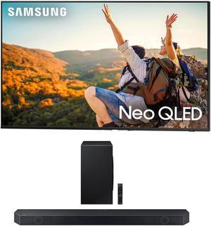 Samsung QN65QN90CAFXZA 65 Inch Neo QLED Smart TV with 4K Upscaling with a Samsung HWQ900C 712ch Soundbar and Subwoofer with Dolby Atmos 2023