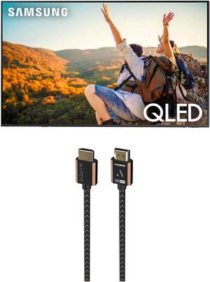 Samsung QN65Q60CAFXZA 65" QLED 4K Quantum HDR Dual LED Smart TV with an Austere 3S-4KHD2-2.5M III Series 4K HDMI 2.5m Cable (2023)