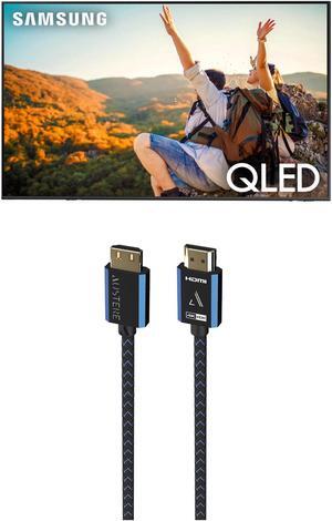 Samsung QN65Q60CAFXZA 65" QLED 4K Quantum HDR Dual LED Smart TV with an Austere 5S-4KHD2-2.5M V-Series 2.5m Premium 4K HDR HDMI Braided Cable (2023)