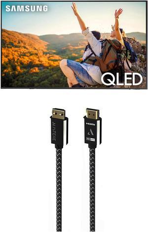 Samsung QN65Q60CAFXZA 65" QLED 4K Quantum HDR Dual LED Smart TV with an Austere 7S-8KHD2-2.5M VII Series 2.5m Premium Braided 8K HDMI Cable (2023)