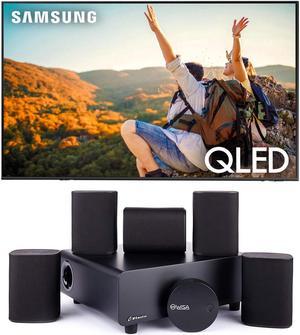 Samsung QN43Q60CAFXZA 43" QLED 4K Quantum HDR Smart TV with a Platin MILAN-5-1-SOUNDSEND 5.1 Immersive Cinema-Style Sound System (2023)