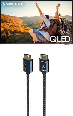 Samsung QN55Q70CAFXZA 55" QLED 4K Quantum HDR Dual LED Smart TV with an Austere 5S-4KHD2-2.5M V-Series 2.5m Premium 4K HDR HDMI Braided Cable (2023)