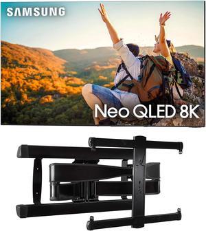 SAMSUNG QN85QN900CFXZA 85 Neo QLED 8K Infinity Screen Smart TV with a Sanus VLF728B2 Full Motion Wall Mount 2023