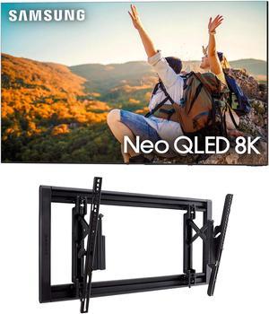 SAMSUNG QN85QN900CFXZA 85 Neo QLED 8K Infinity Screen Smart TV with a Sanus VLT7B2 4290 Large Advanced Tilt 4D TV Wall Mount 2023