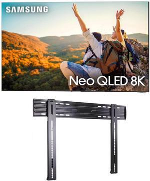 SAMSUNG QN75QN900CFXZA 75" Neo QLED 8K Infinity Screen Smart TV with a Sanus LL11-B1 Super Slim Fixed-Position Wall Mount for 40" - 85" TVs (2023)