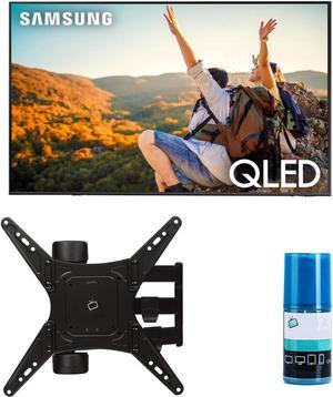 Samsung QN43Q60CAFXZA 43" QLED 4K Quantum HDR Dual LED Smart TV with a Walts TV Medium Full Motion Mount for 32"-65" Compatible TV's and Walts HDTV Screen Cleaner Kit (2023)