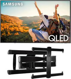 Samsung QN85Q70CAFXZA 85" QLED 4K Quantum HDR Dual LED Smart TV with a Sanus VLF728-B2 Full Motion Wall Mount (2023)