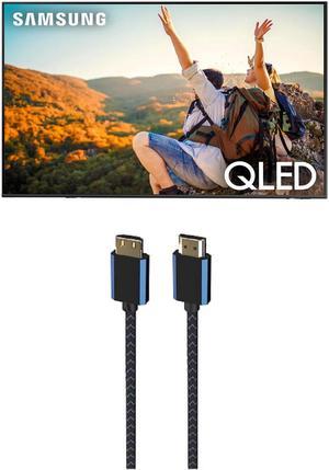 Samsung QN50Q80CAFXZA 50 Inch 4K QLED Direct Full Array with Dolby Smart TV with an Austere 5S4KHD225M VSeries 25m Premium 4K HDR HDMI Braided Cable 2023