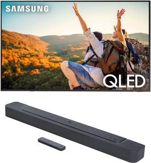 Samsung QN55QN90CAFXZA 55 Inch Neo QLED Smart TV with 4K Upscaling with a JBL BAR300 50ch Soundbar with MultiBeam Sound and Dolby Atmos 2023