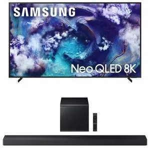 Samsung QN65QN900FFXZA 65 Inch Neo Quantum HDR 8K Pro QLED Smart TV with a Samsung HW-QS700F 3.1.2 Ch Dolby Atmos Soundbar and Subwoofer (2025)