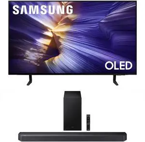 Samsung QN42S90FAEXZA 42 Inch 4K OLED Smart TV with a Samsung HW-Q600F Q Series Soundbar 3.1.2 Ch Sound and Subwoofer (2025)