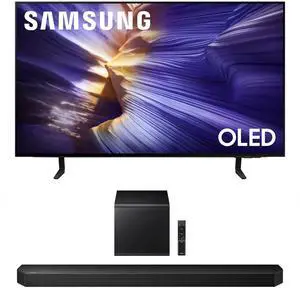 Samsung QN42S90FAEXZA 42 Inch 4K OLED Smart TV with a Samsung HW-Q800F Q Series Soundbar 5.1.2 Ch Subwoofer (2025)