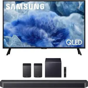 Samsung QN32Q8FAAFXZA 32 Inch Class QLED Q8F 4K Vision AI Smart TV with a Samsung HW-Q990F Q Series Soundbar 11.1.4 Ch Subwoofer with Rear Speakers (2025)