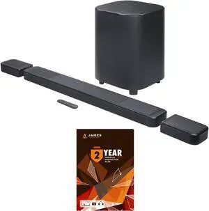 JBL BAR-1300X-MK2 AI Sound Boost with Dolby Atmos Soundbar System and 2 Year Amber Protection Plan (2025)