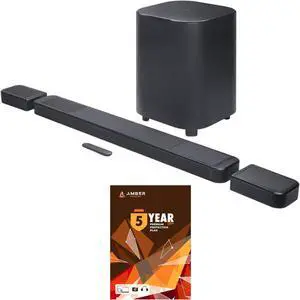 JBL BAR-1300X-MK2 AI Sound Boost with Dolby Atmos Soundbar System and 5 Year Amber Protection Plan (2025)