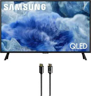 Samsung QN32Q8FAAFXZA 32 Inch Class QLED Q8F 4K Vision AI Smart TV with an Austere 7S-8KHD2-2.5M VII Series 2.5m Premium Braided 8K HDMI Cable (2025)