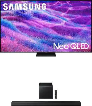 Samsung QN100QN80FFXZA 100 Inch Neo QLED QN80F Series Supreme UHD 4K TV with a Samsung HW-QS700F 3.1.2 Ch Dolby Atmos Soundbar and Subwoofer (2025)