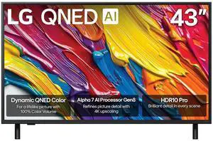 LG 43QNED82AUA 43" QNED AI 4K Smart TV with HDR10 Pro (2025)