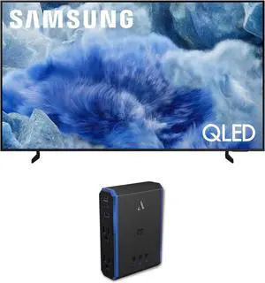 Samsung QN50Q8FAAFXZA 50 Inch Class QLED Q8F 4K Vision AI Smart TV with an Austere 5S-PS4-US1 4-Outlet Power with Omniport USB (2025)