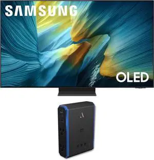 SAMSUNG 65-Inch Class OLED S95F 4K Glare Free Smart TV NQ4 AI Gen3 Processor, OLED HDR Pro, Motion Xcelerator 164Hz, Dolby Atmos Bundle with an Austere 5S-PS4-US1 4-Outlet Power (2025)