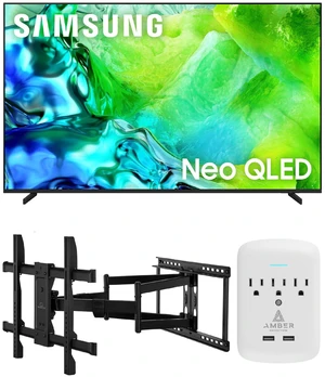 Samsung QN65QN80H TV with XL-FULL-MOTION-MOUNT and 3-OUTLET-SURGE (2026) Samsung QN65QN80H TV with XL-FULL-MOTION-MOUNT and 3-OUTLET-SURGE (2026)