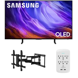 Samsung QN48S85HAEXZA 48" 4K OLED Smart TV with Dolby Atmos with a Walts TV XL-FULL-MOTION-MOUNT for 43 -90" Compatible TVs and an Amber Protection 6-OUTLET-SURGE Surge Protector (2026) Samsung QN48S85HAEXZA 48" 4K OLED Smart TV with Dolby Atmos with a Walts TV XL-FULL-MOTION-MOUNT for 43 -90" Compatible TVs and an Amber Protection 6-OUTLET-SURGE Surge Protector (2026)