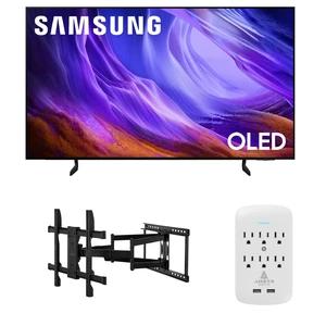 Samsung QN83S85HAEXZA 83" 4K OLED Smart TV with Dolby Atmos with a Walts TV XL-FULL-MOTION-MOUNT for 43 -90" Compatible TVs and an Amber Protection 6-OUTLET-SURGE Surge Protector (2026) Samsung QN83S85HAEXZA 83" 4K OLED Smart TV with Dolby Atmos with a Walts TV XL-FULL-MOTION-MOUNT for 43 -90" Compatible TVs and an Amber Protection 6-OUTLET-SURGE Surge Protector (2026)