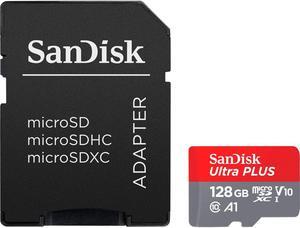 SanDisk Ultra PLUS 128GB microSDXC UHS-I Memory Card SDSQUBC-128G-AN6IA