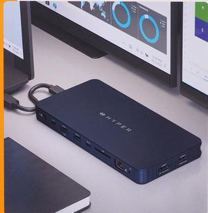 Hyper HyperDrive Next 10 Port Business Class USB-C Dock Midnight Blue HD7001GL