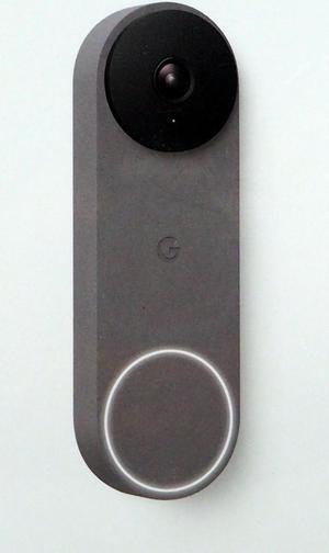 Google Nest Doorbell 720p Wired Video Security Camera GA03696-US Ash