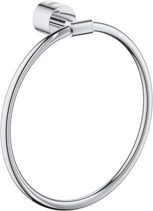 GROHE 40307003 Atrio, Towel Ring Starlight Chrome, 21.0 x 21.0 x 5.5 cm
