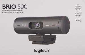 Logitech Brio 500 HD 1080p Webcam 4 Megapixels Graphite (960-001493)