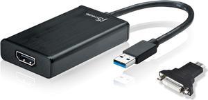 j5create USB 3.0-to-HDMI/DVI Display Adapter  Black