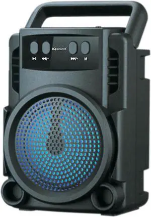 Supersonic IQ Sound Portable Bluetooth Speaker TWS, LED Lights, USB/Micro SD, FM IQ-1403BT
