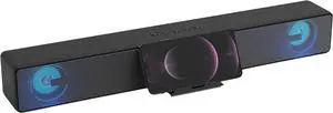 Supersonic SC-1423SB Bluetooth Rechargeable TV Soundbar RGB LED, FM Radio, HDMI ARC, AUX, USB, Micro SD, Built-in Mic, Phone Stand