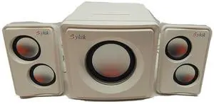 Sykik Sound SP0232WE Bluetooth Wireless 2.1 Ch Multimedia Speaker System - White Sykik Sound SP0232WE Bluetooth Wireless 2.1 Ch Multimedia Speaker System - White