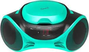 Supersonic SC-726BT Portable CD Player AM/FM Radio Bluetooth LED AC/DC Teal Supersonic SC-726BT Portable CD Player AM/FM Radio Bluetooth LED AC/DC Teal