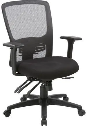 Lorell High-back Mesh Chair - Black Seat - Black Back - 5-star Base - 28.5" Length x 28.5" Width - 45" Height - 1 Each